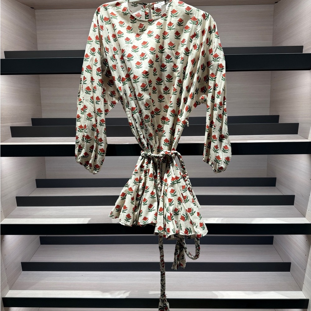Rhode Floral Print Dress with Belt